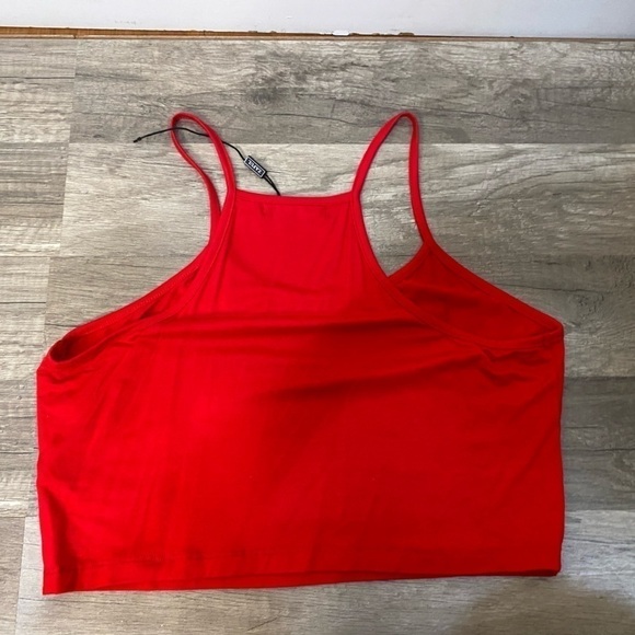 Zanful red 1/2 tank top w/Skeleton hands XL - Picture 2 of 4